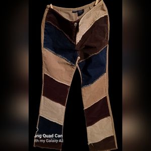 🌺🌷🪻Vintage D-Mode Boho Corduroy "Jeans", Sz 3, Slight Flare Leg.🌺🌷🪻